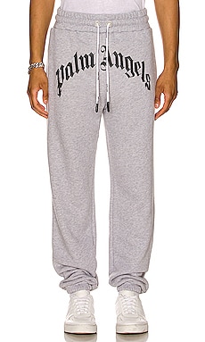 Product image of Palm Angels GD Curve Logo Sweatpants. Click to view full details