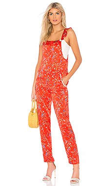 Paloma Blue Amalfi Overalls in Bluebell Red | REVOLVE