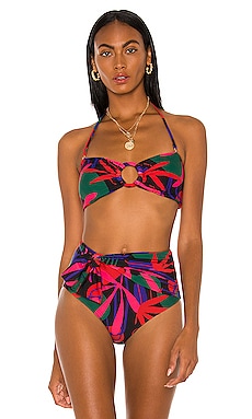Rio Bandeau Bikini Top PatBO $135 
