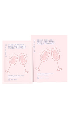Serve Chilled Rose All Day Sheet Mask 4 Pack Patchology