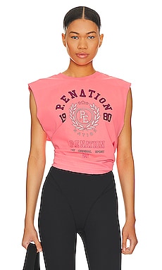 P.E Nation Overland Tank in Bright Pink from Revolve.com