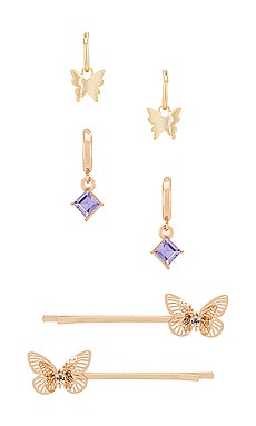 фото Fly away earring & barrette set - petit moments