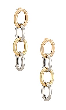 petit moments Link Earrings in Gold & Silver petit moments $32 Previous price: $35 