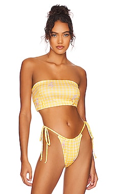 Product image of Poster Girl Judi Bandeau Bikini Top. Click to view full details
