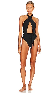 Tabacaru Milly One Piece in Black | REVOLVE