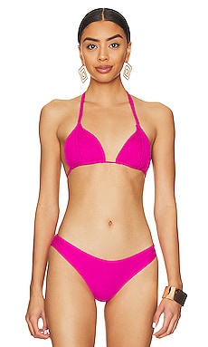 | Pink Top Neon Triangle REVOLVE Beach Bunny in Ny Bikini