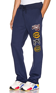 Polo Ralph Lauren Men's Navy Embroidered Logo Magic Fleece Athletic Pants