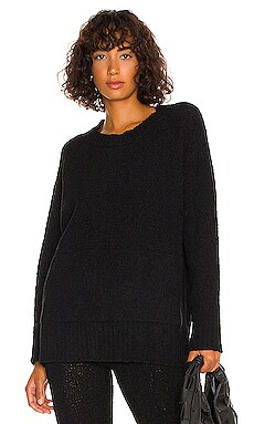 Cozy Knit Oversized Crew Sweater with Pockets Plush $31 