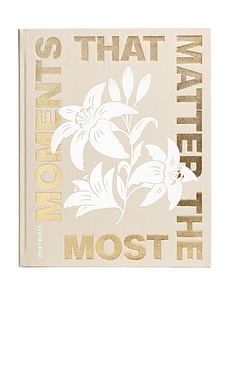 Photo Album Coffee Table Book in Beige