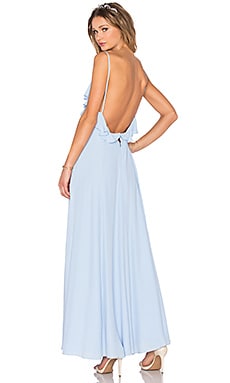 Shona Joy Leilani Halter Tie Maxi Dress in Pacific