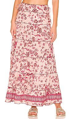 Camila Maxi Skirt Poupette St Barth $320 NEW