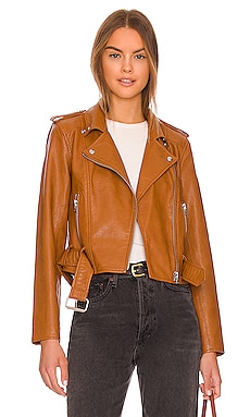 revolve brown leather jacket