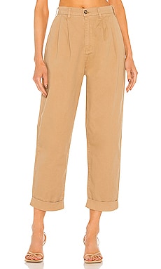 Bardot Croc Faux Leather Pant in Tan Croc