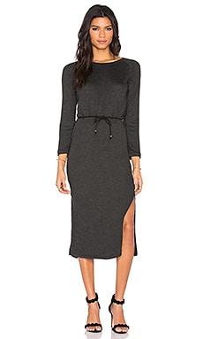 Ragdoll Knit Jersey Dress in Dark Grey | REVOLVE