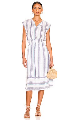 Rails Ashlyn Midi Dress in Aegean Blue Stripe REVOLVE