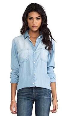 Citizens of Humanity Cropped Western Shirt in Pharos