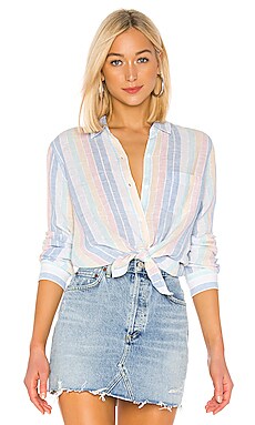 Rails Charli Blouse in Jubilee Stripe | REVOLVE