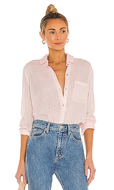 Bella Dahl Split Back Button Down in Red Brick REVOLVE