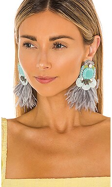 Feather Earrings Ranjana Khan $305 