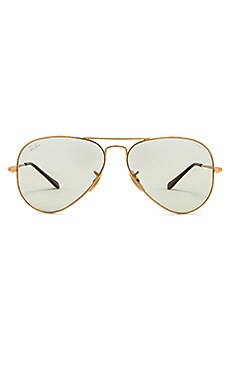 

Солнцезащитные очки evolve aviator - Ray-Ban, Metallic gold;green, Солнцезащитные очки