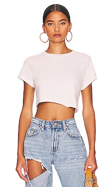Product image of RE/DONE x Hanes Cropped 60's Slim Tee. Click to view full details