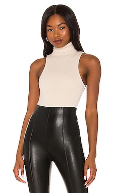 Product image of RE ONA Turtleneck Sleeveless Bodysuit. Click to view full details