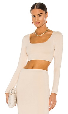 Product image of RE ONA Square Neck Crop Top. Click to view full details