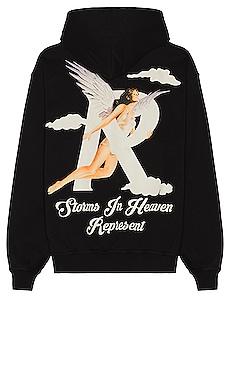 REPRESENT Storms in Heaven Souvenir Bomber Jacket in Jet Black