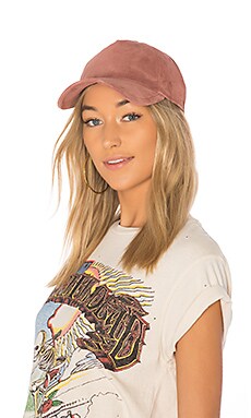 rag and bone suede baseball cap