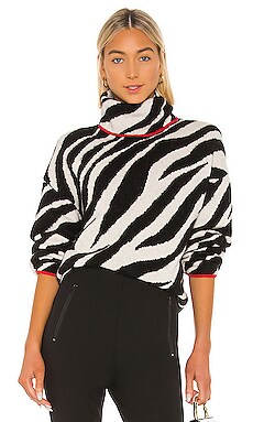 

Свитер с воротником под горло kiki - Rag & Bone, Black & white, Водолазки