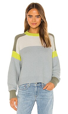 

Свитер с круглым вырезом lilou - Rag & Bone, Blue;sage, Вырез лодочкой