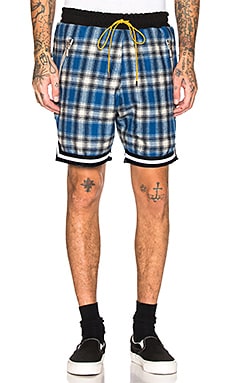 Rhude plaid shorts sale