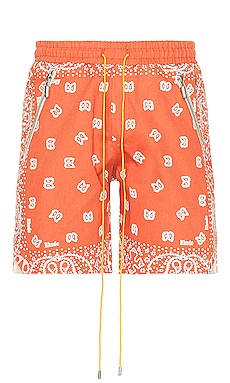 Rhude Bandana Shorts in Vintage Orange | REVOLVE