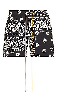 Rhude Bandana-Print Drawstring Swim Shorts – The Business Fashion