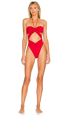 Riot Swim Phoenix One Piece in Fire Red