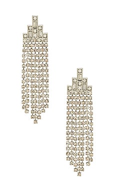 Product image of Rebecca Minkoff Baguette Stone Fringe Earrings. Click to view full details