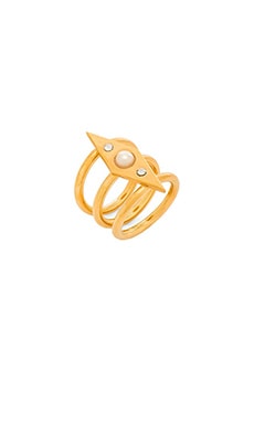 Product image of Rebecca Minkoff Pearl Crystal Ring. Click to view full details