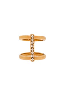 Product image of Rebecca Minkoff Crystal Bar Ring. Click to view full details