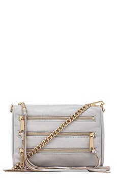 Rebecca Minkoff Mini 5 Zip Leather Crossbody Bag