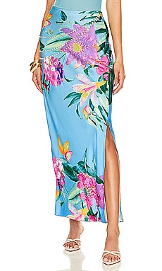 X Revolve Ocean Long Skirt With Pearl Chain ROCOCO SAND
