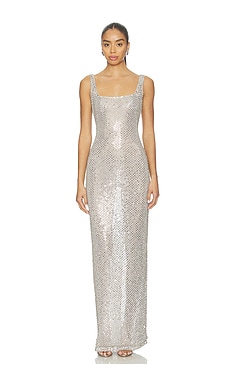 retrofete Xiomara Sequin Dress in Grey from Revolve.com