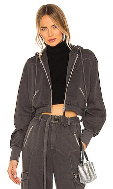retrofete Washed Terry Hoodie in Grey | REVOLVE