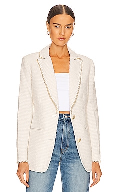 retrofete Elfie Blazer in White | REVOLVE