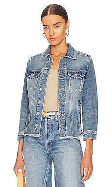 GRLFRND Frankie Padded Jean Jacket in Madison Avenue