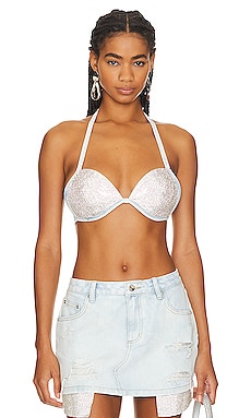 Val lace cropped store bralette