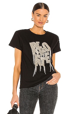 retrofete Fringe Logo Tee in Black | REVOLVE