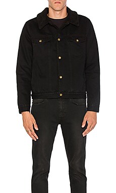

Джинсовая куртка с подкладкой из искусственной шепры - ROLLA'S, Черный, Куртки и рубашки