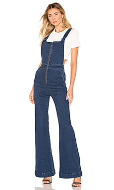 ROLLA'S Eastcoast Flare Overall in French Blue