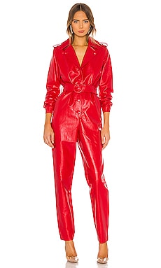 Revolve store red jumpsuit