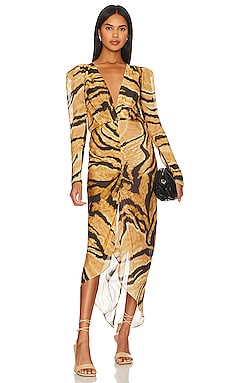 Twelfth Street By Cynthia Vincent Gold Shoulder Ombre Caftan in